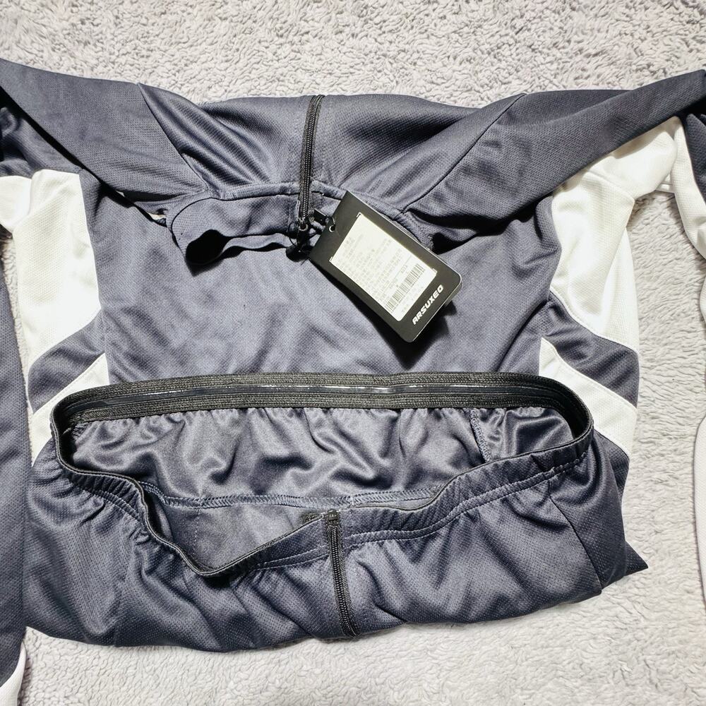 New ARSUXEO Cycling Shirt M Reflective Back Pocket Bicycle Sport Outdoors NWT - Picture 7 of 7